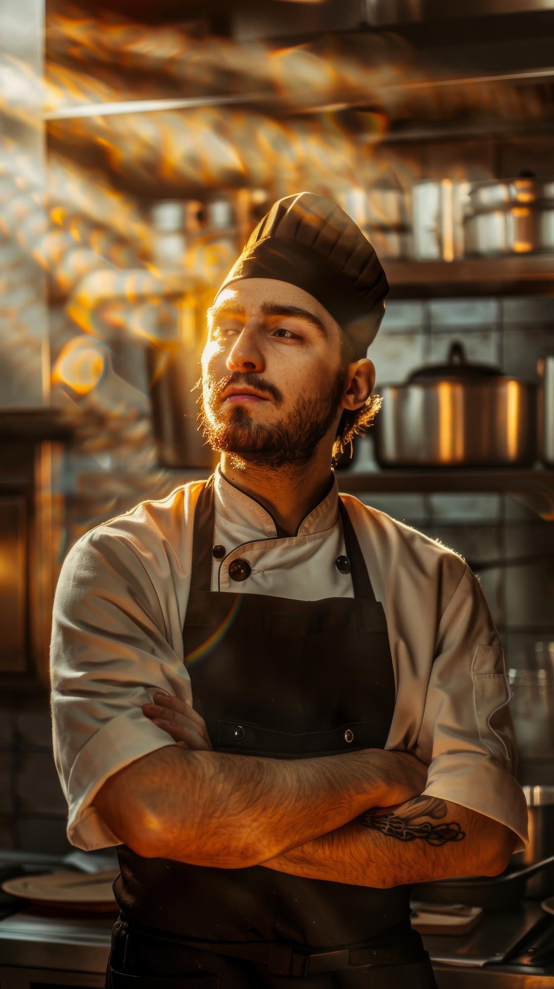 Chef portrait with apron